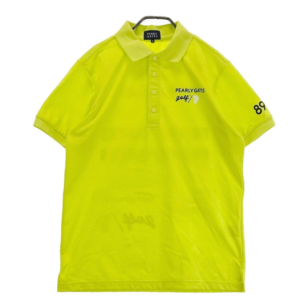 サイズ 5 PEARLY GATES パーリーゲイツ モデル 半袖ポロシャツ グリーン系 ゴルフウェア メンズ ストスト