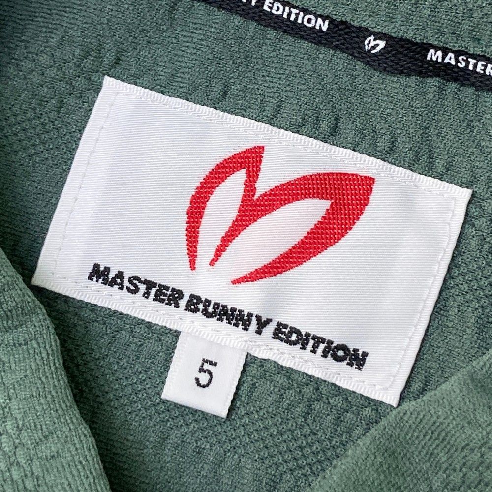 サイズ 5 MASTER BUNNY EDITION マスターバニーエディション モデル 半袖ポロシャツ ストライプ柄 カーキ系 ゴルフウェア メンズ ストスト ゴルフシューズ ゴルフスクール