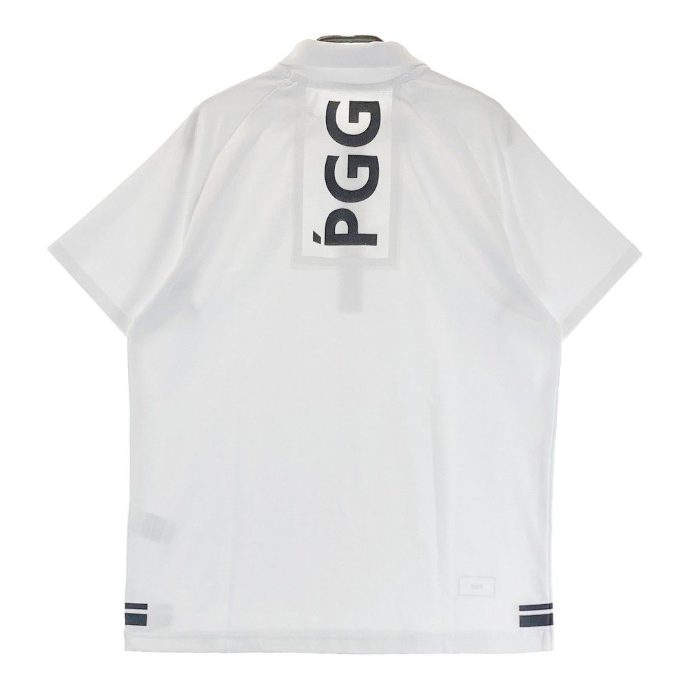 サイズ 4 PGG PEARLY GATES パーリーゲイツ 半袖ポロシャツ ホワイト系 ゴルフウェア メンズ