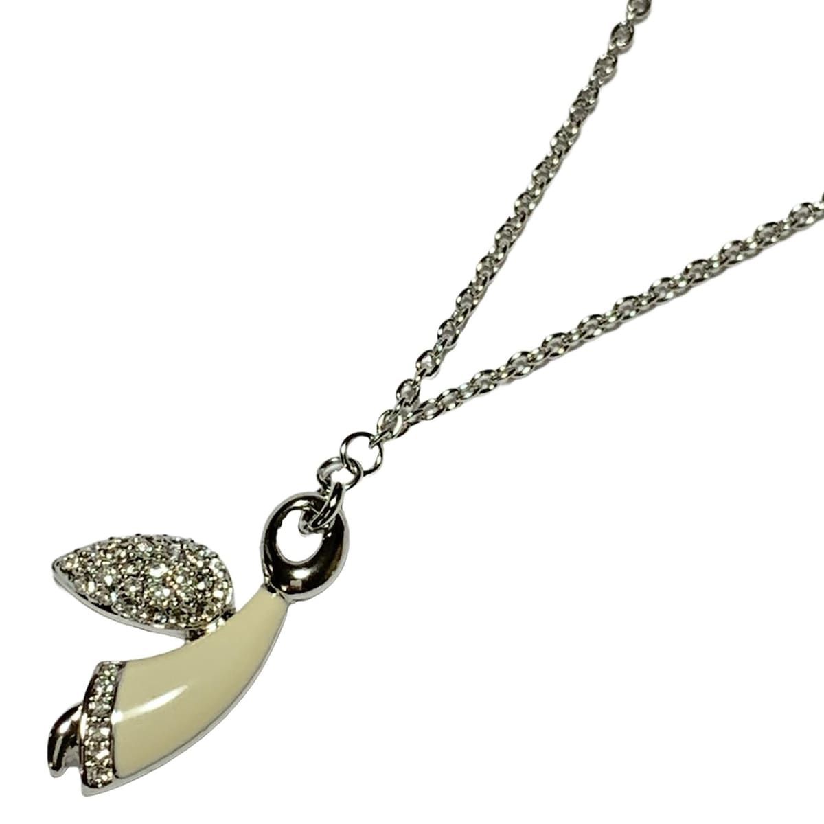 SWAROVSKI スワロフスキー ネックレス アイボリー×シルバー×クリア