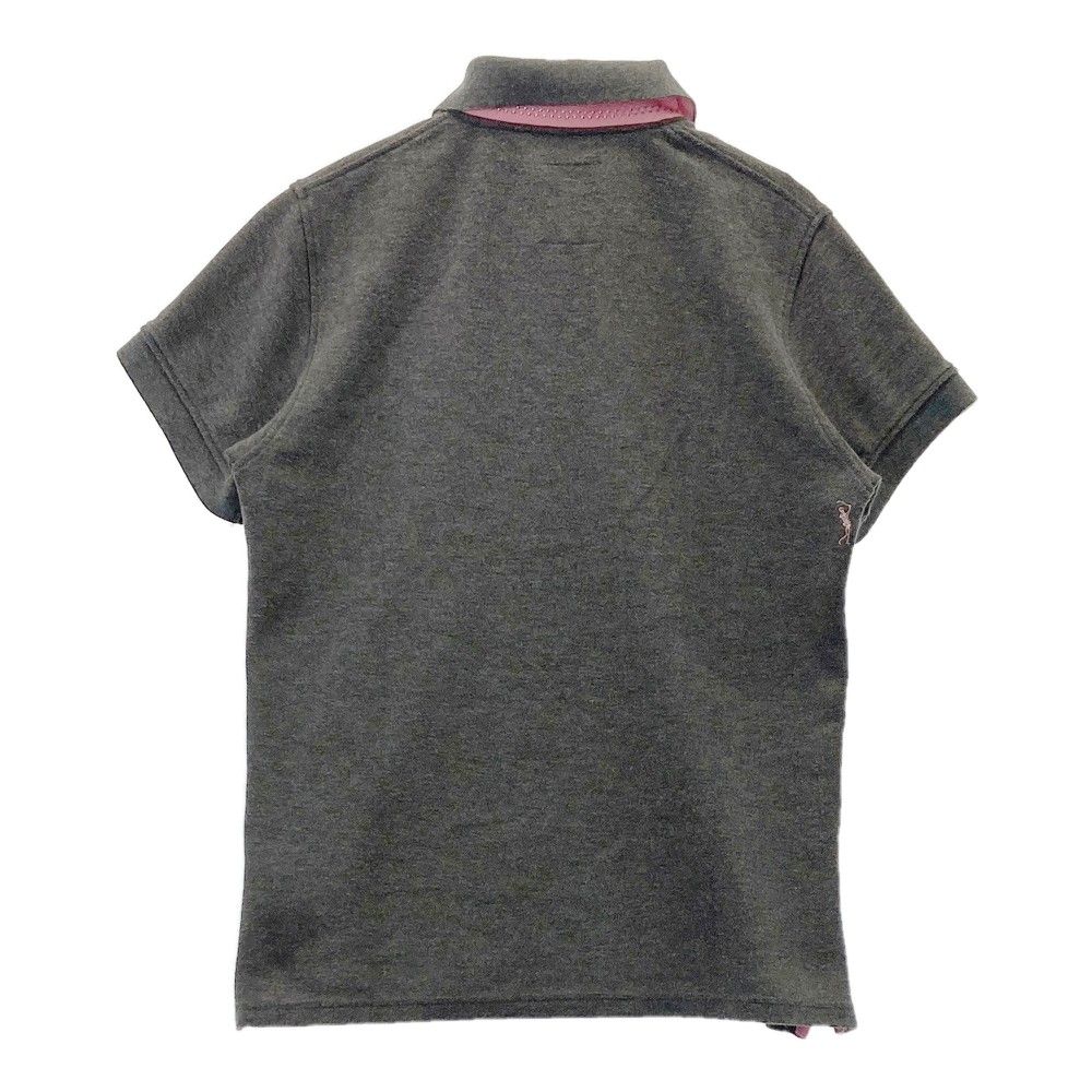 サイズ L MARK-LONA マークアンドロナ 半袖ポロシャツ スカル グレー系 ゴルフウェア レディース ストスト