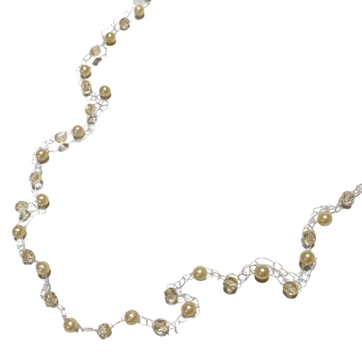 Milly Callegari ミリィカレガリ ネックレス ライトブラウン ビーズ