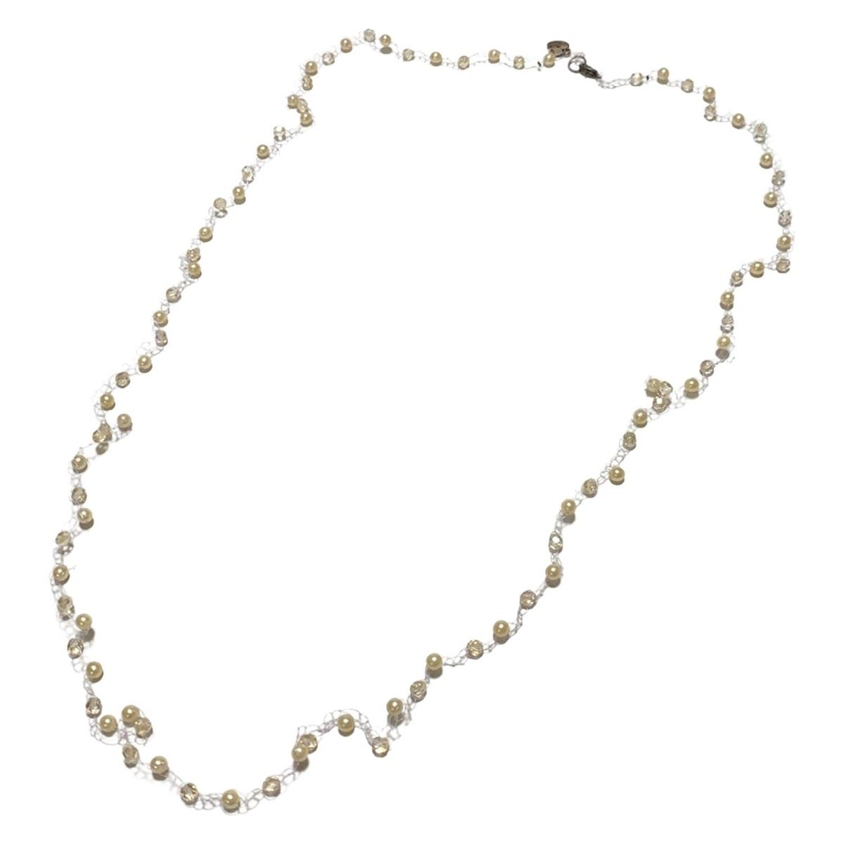 Milly Callegari ミリィカレガリ ネックレス ライトブラウン ビーズ