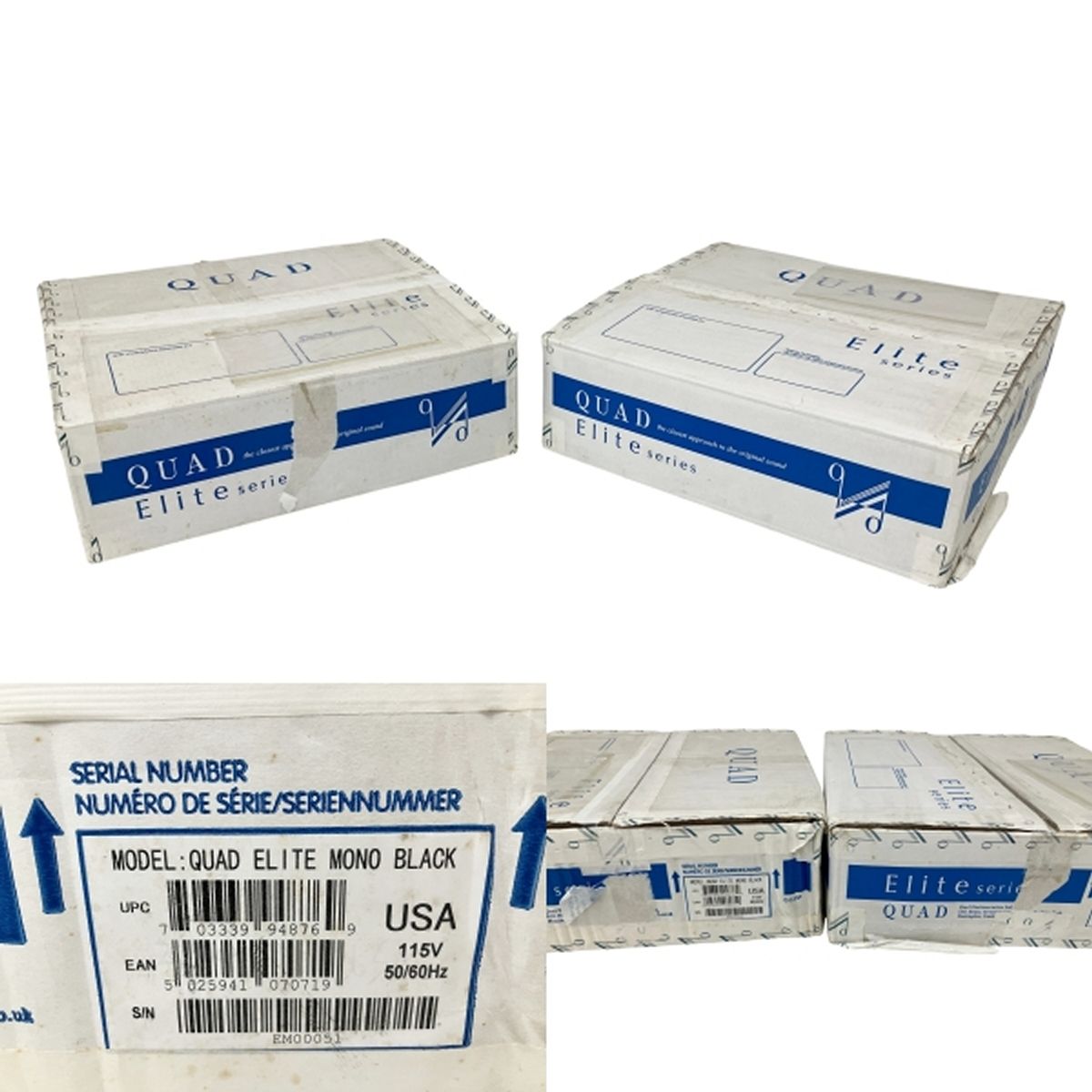 QUAD クオード ELITE MONO BLACK モノラルパワーアンプ ペア 2台セット 英国 オーディオ機器 Power Amplifier