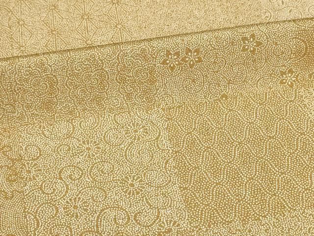 【伝統工芸士　砂川健一】正絹　江戸小紋　付け下げ　鮫柄　落款　袷 平和屋着物□伝統工芸士 砂川健一 江戸小紋 市松吉祥花文 正絹 逸品