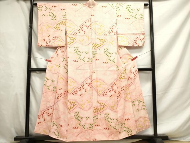 平和屋着物□上質な小紋 縞 正絹 逸品 BAAM1656xi