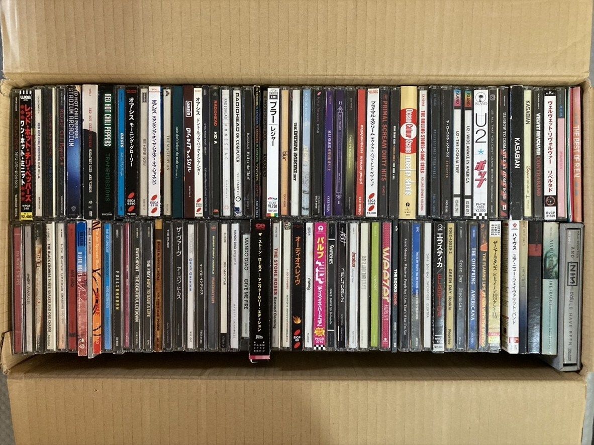 洋楽 ロックバンド CD まとめて約 セット KY 744 レッド ホット チリ ペッパーズ オアシス レディオヘッド ローリング ストーンズ プライマル スクリーム ブラー クーラ シェイカー ナイン インチ ネイルズ U 2 ストーン ローゼズ
