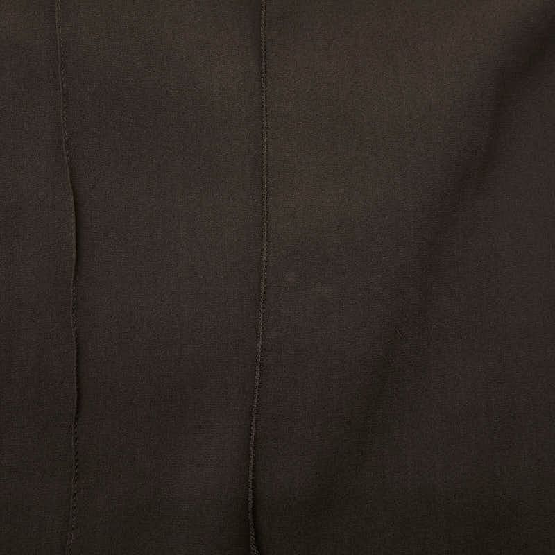 セール中 シャネル センターシームパンツ サイズ34 ブラウン シルク