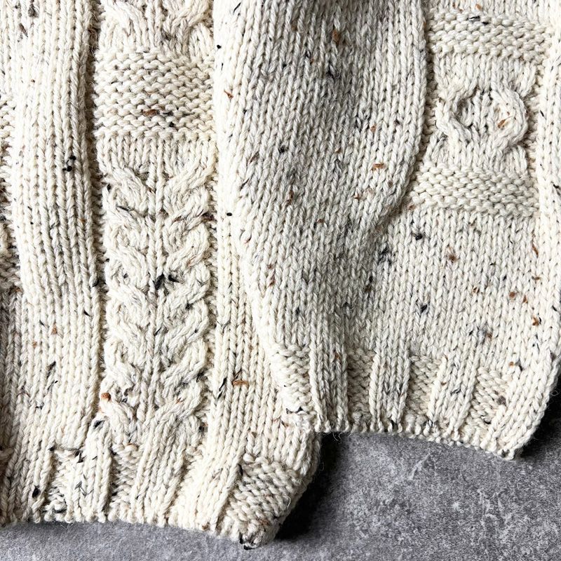 アイルランド製 aran crafts タートルネック ウール フィッシャーマン