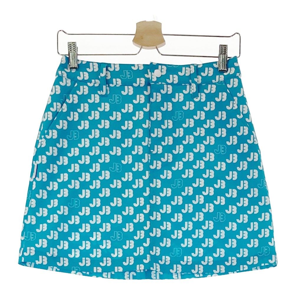 サイズ 1 JACK BUNNY ジャックバニー モデル インナー付き スカート 総柄 ブルー系 ゴルフウェア レディース ストスト