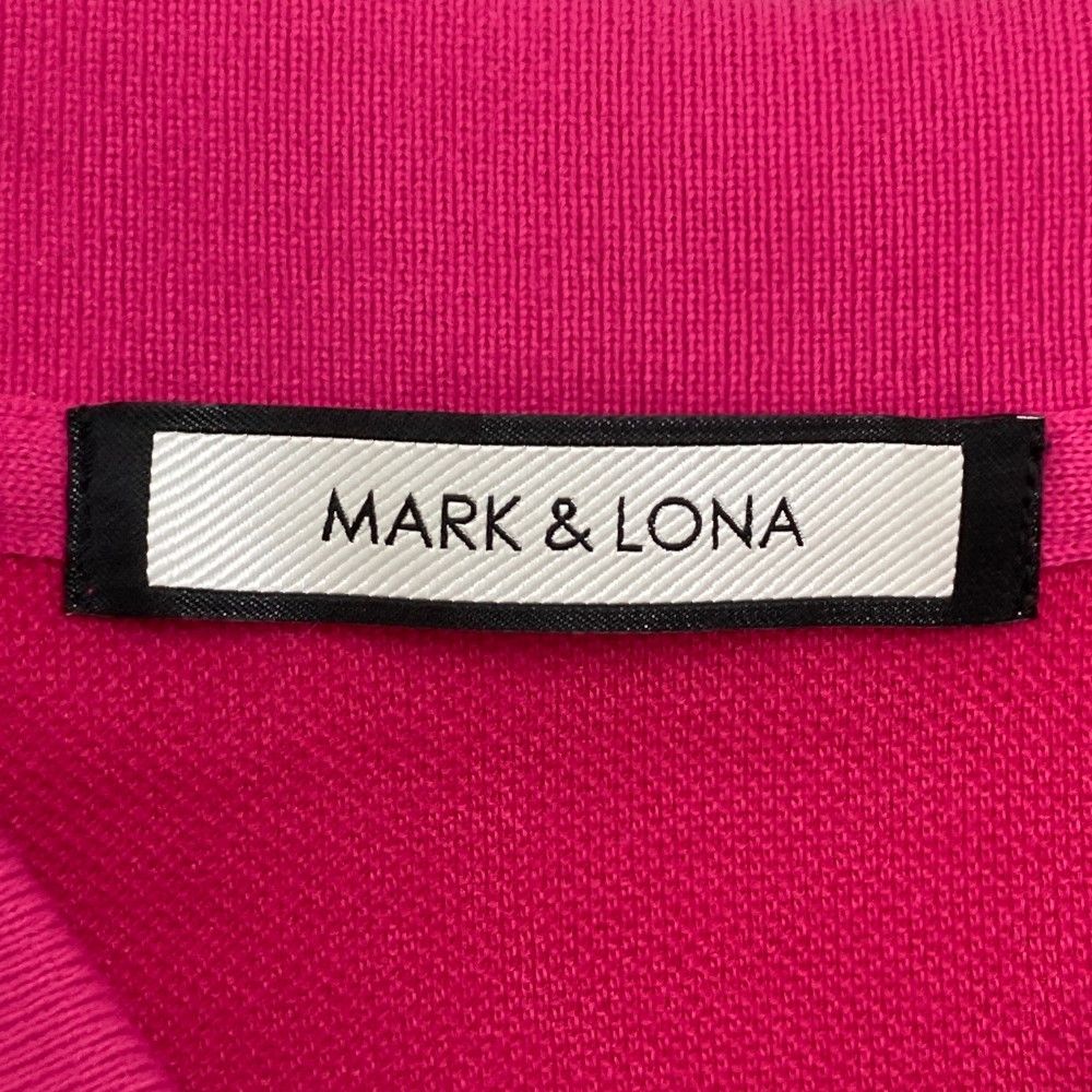 サイズ：36 MARK&LONA マークアンドロナ 半袖ポロシャツ ピンク系