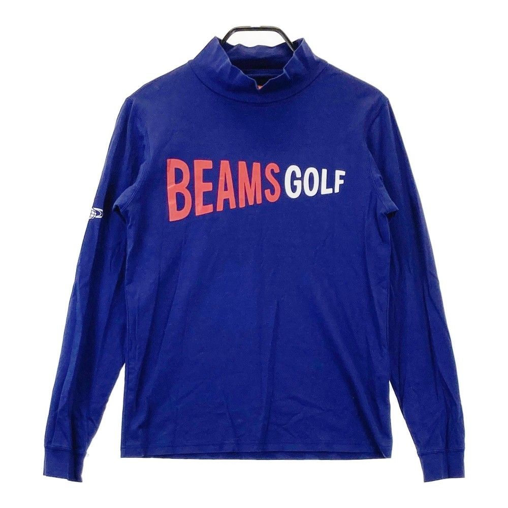 サイズ S BEAMS GOLF ビームスゴルフ ハイネック 長袖Tシャツ ネイビー系 ゴルフウェア メンズ ストスト