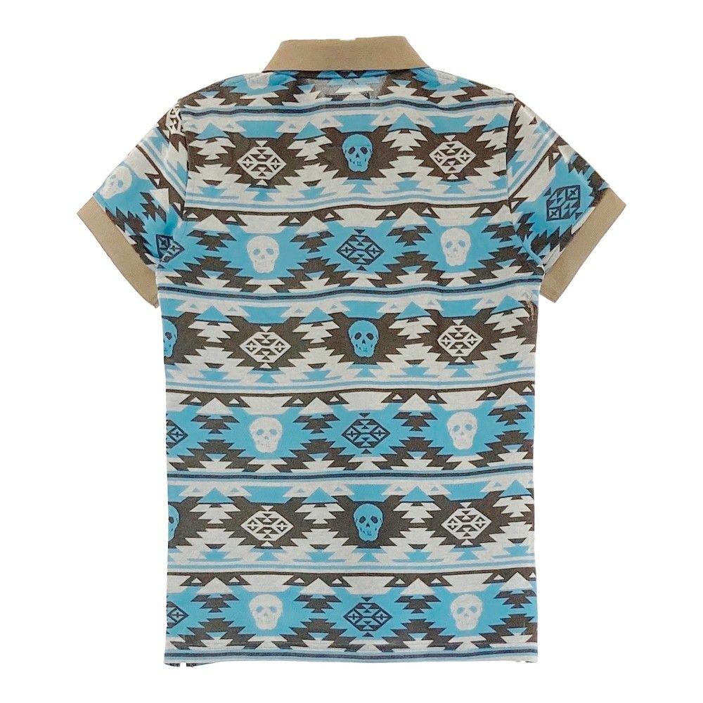 サイズ：S MARK&LONA マークアンドロナ 半袖ポロシャツ スカル