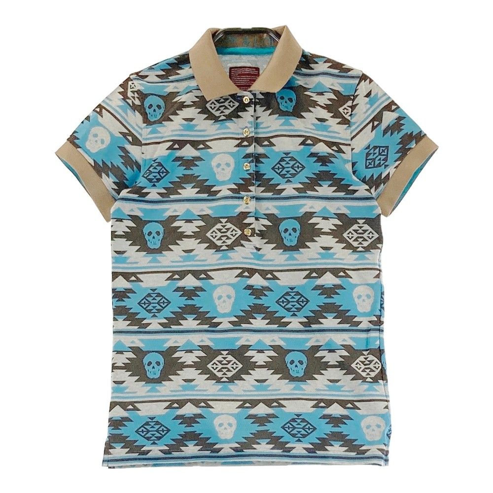 サイズ：S MARK&LONA マークアンドロナ 半袖ポロシャツ スカル