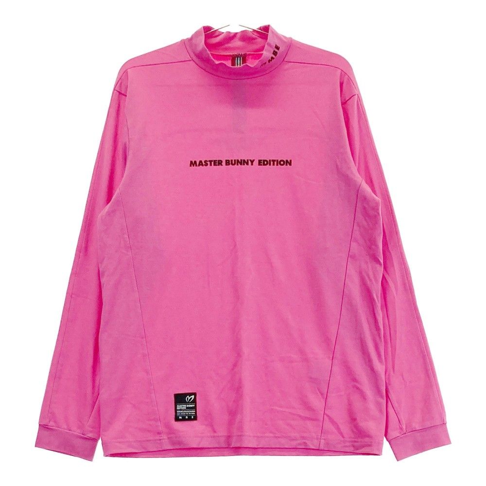サイズ 5 MASTER BUNNY EDITION マスターバニーエディション モデル モックネック 長袖Tシャツ ピンク系 ゴルフウェア メンズ ストスト