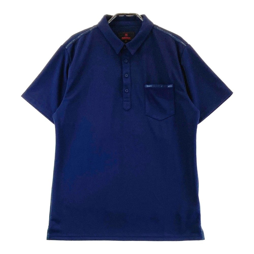 サイズ M GOLF ブリーフィング モデル 半袖ポロシャツ ネイビー系 ゴルフウェア メンズ ストスト
