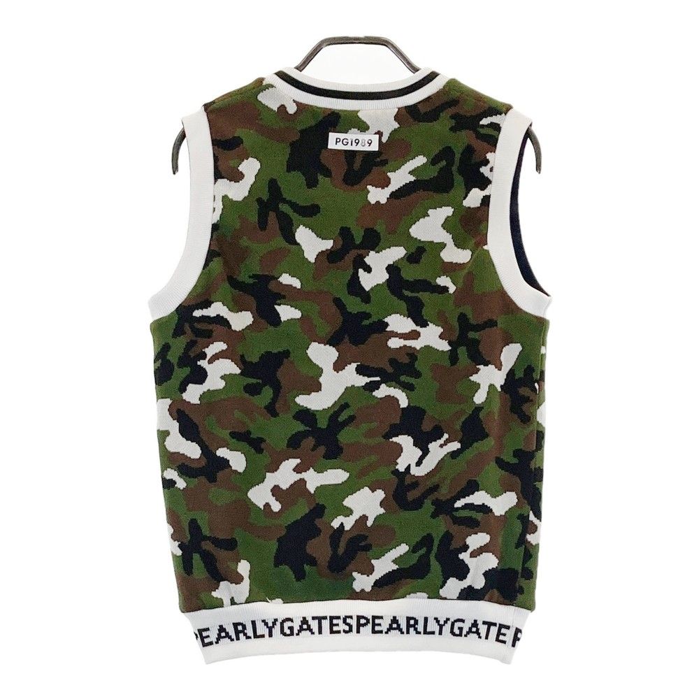 サイズ：0 PEARLY GATES パーリーゲイツ リバーシブル Vネック ベスト