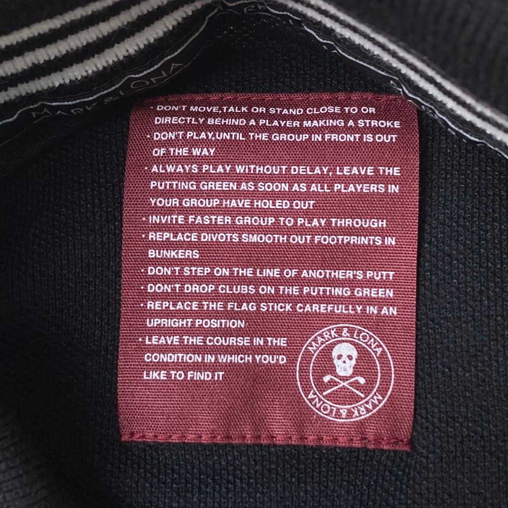 サイズ：S MARK&LONA マークアンドロナ 長袖ポロシャツ ブラック系