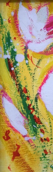 西村 計雄「花」油絵（縦13×横9.2cm）「一枚の繪」で活躍 共和町に記念