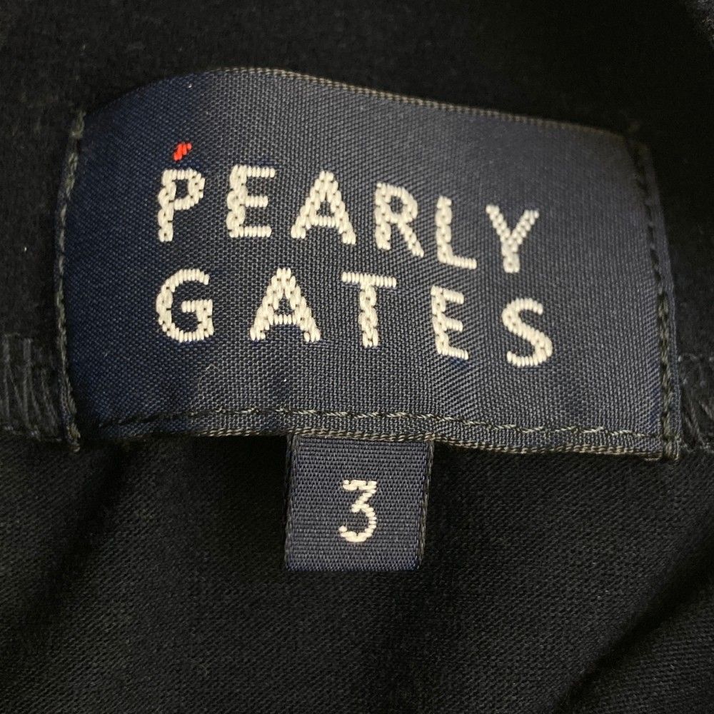 サイズ：3 PEARLY GATES パーリーゲイツ ハーフジップ長袖Tシャツ