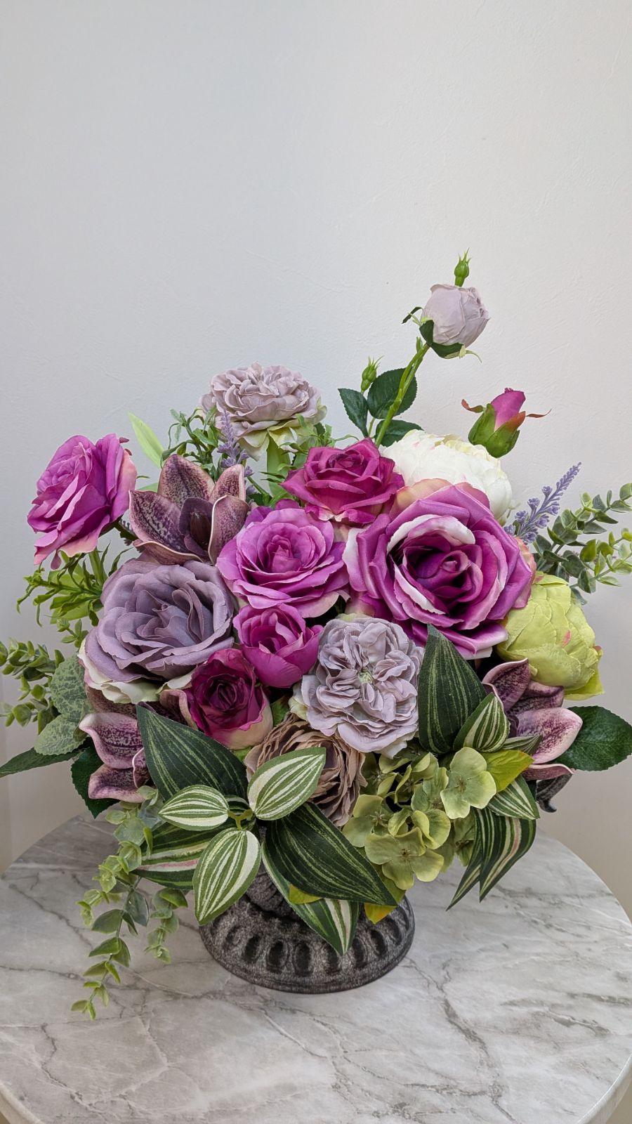 ロココ調  ヴィクトリア調 フラワーアレンジメント フラワーアレンジメント ロココ調 造花 インテリア 開店御祝い - メルカリ