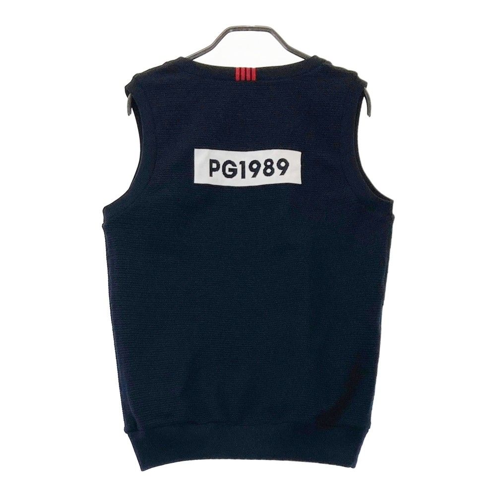 サイズ 1 PEARLY GATES パーリーゲイツ 2025年モデル リバーシブル 切替 ニットベスト ネイビー系 ゴルフウェア レディース ストスト