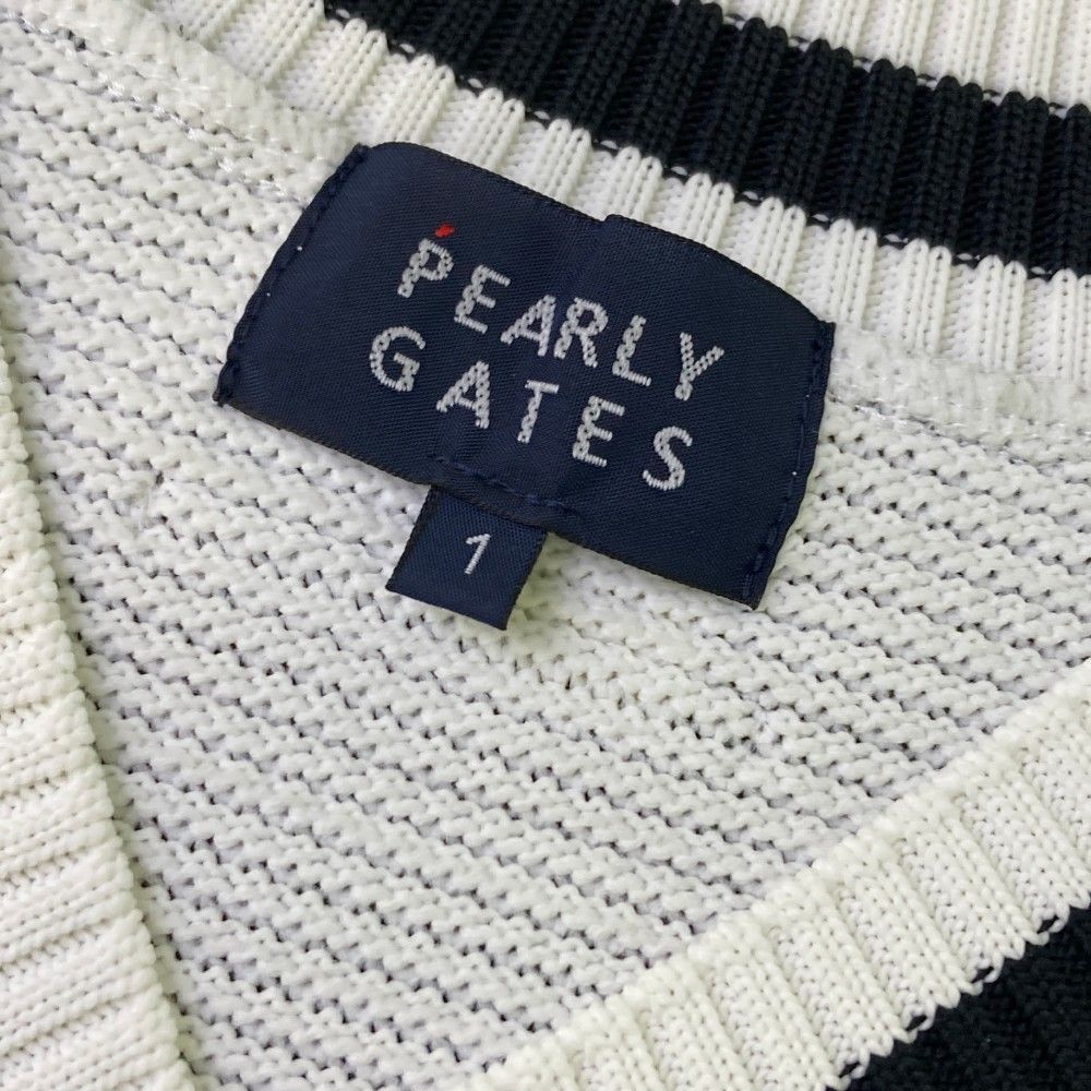 サイズ：1 PEARLY GATES パーリーゲイツ Vネック ニットベスト