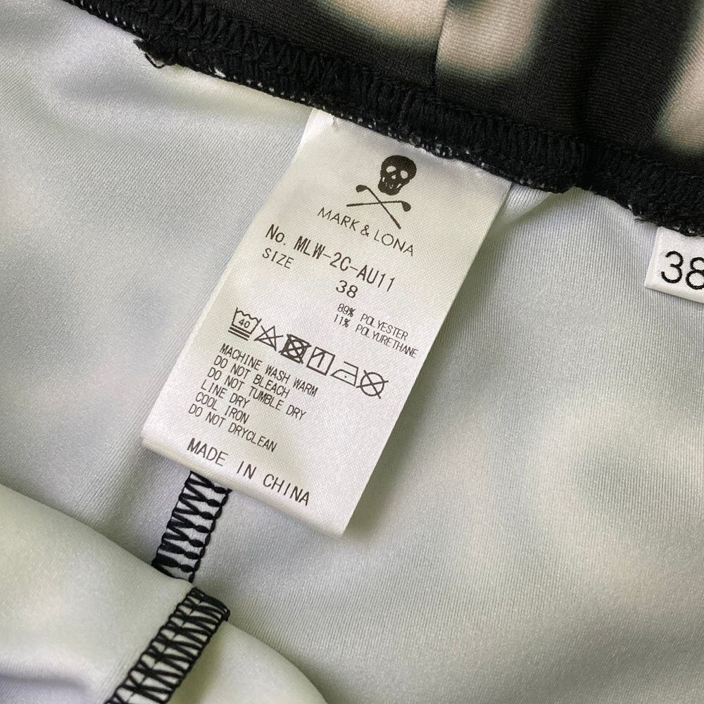 サイズ：38 MARK&LONA マークアンドロナ レギンスパンツ スカル 総柄