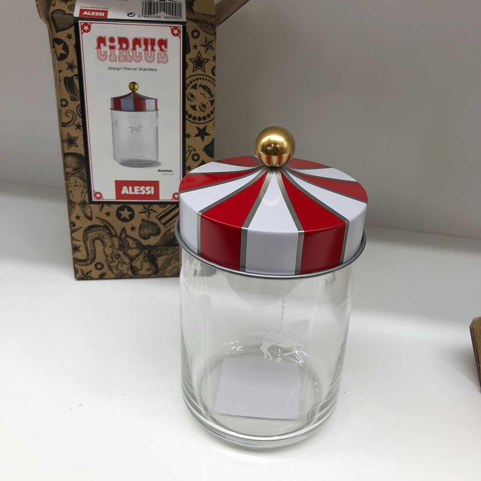 関東地域 販売 リユース alessi アレッシィ Circus ジャー レッド 1000 ml MW 30 100 管理1126 06