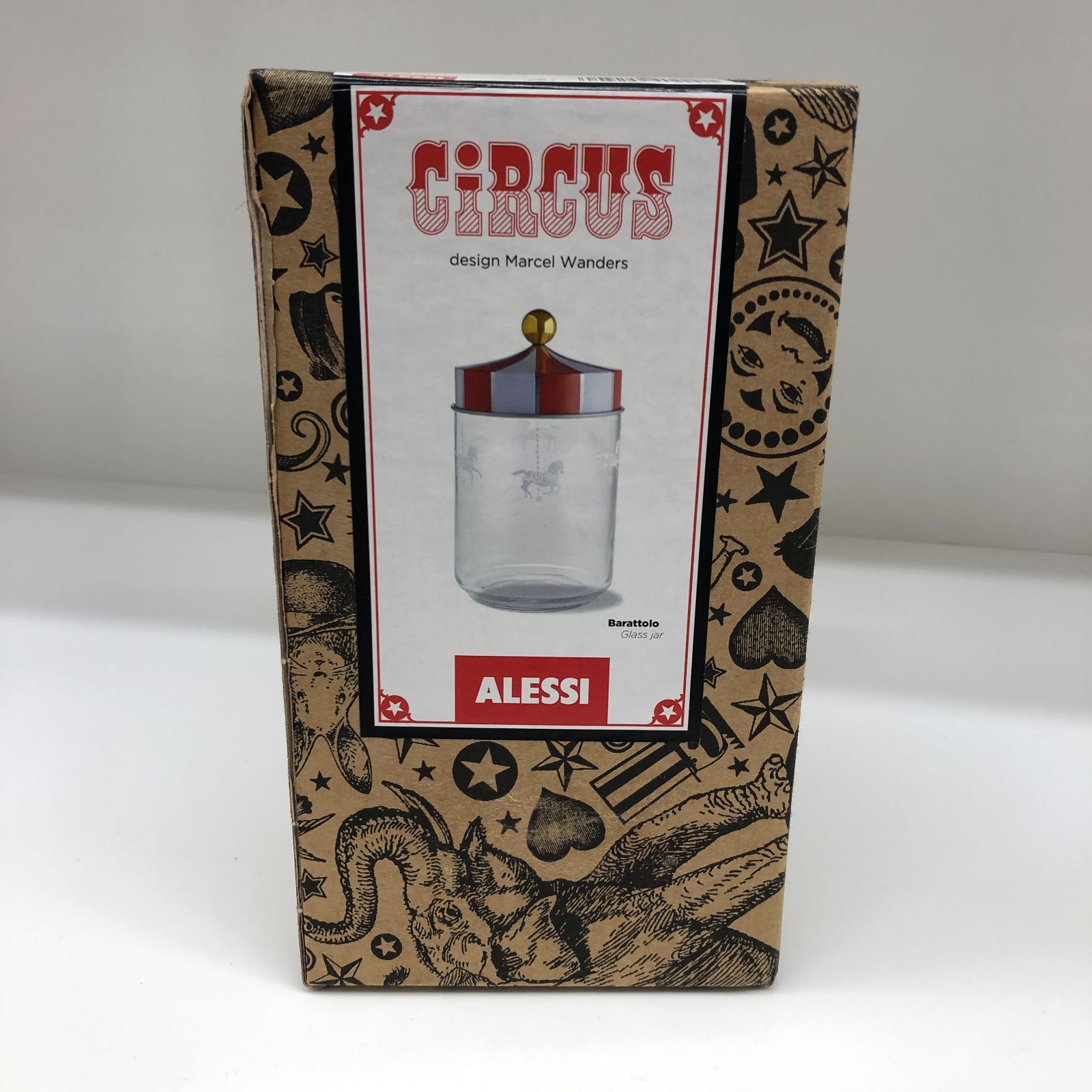  関東地域 販売 リユース alessi アレッシィ Circus ジャー レッド 1000 ml MW 30 100 管理1126-06 食品保存容器 保存容器 ケース