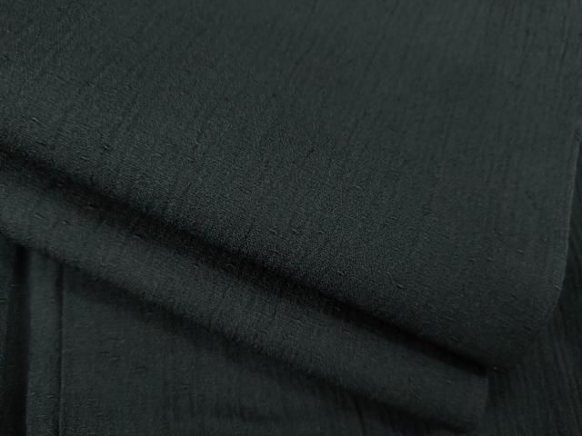 平和屋着物 男性 お召 色無地 蝋色 正絹 ck