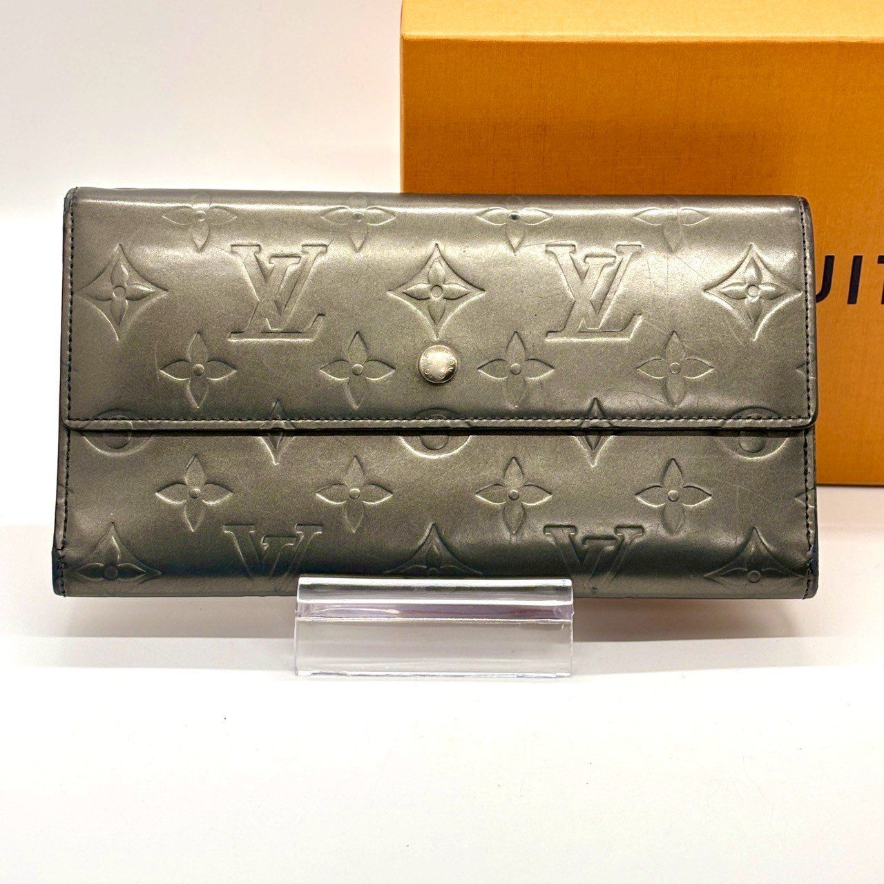 静かに輝くメタリック】 LOUIS VUITTON ルイヴィトン 長財布