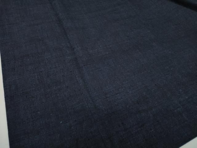 平和屋着物●男性　結城紬　アンサンブル　長羽織　杢　濃紺地　正絹　逸品　DABA1082ps 平和屋着物○男性 結城紬 アンサンブル 長羽織 杢 濃紺地 正絹 逸品