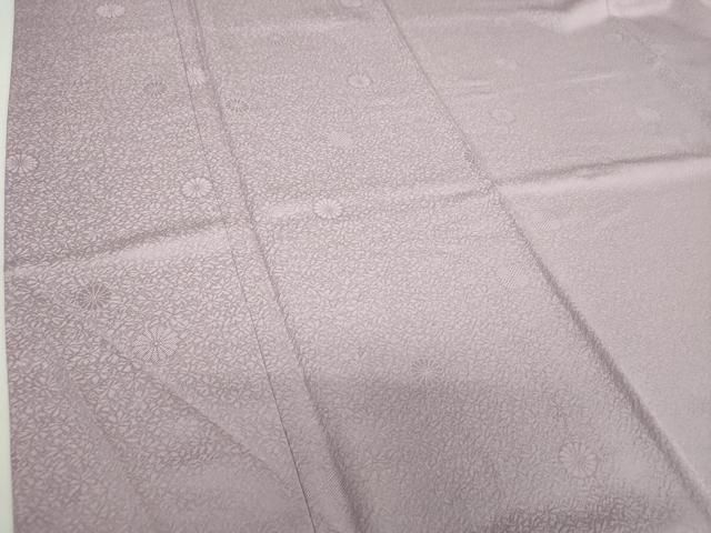 平和屋着物○上質な色無地 堅牢染 風花 浅紫色 証紙付き 正絹 逸品 未