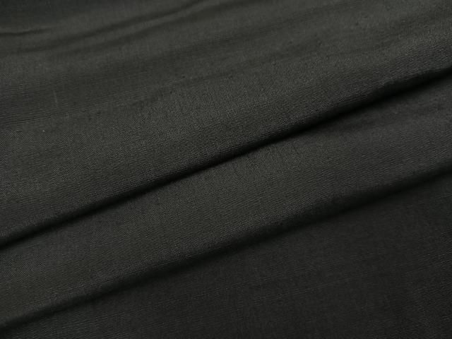 平和屋着物●男性 紬 色無地 蝋色 正絹 ph