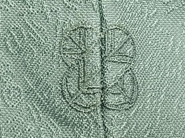 平和屋着物●上質な色無地　文字地紋　秘色色　正絹　逸品　AABD0551fy 平和屋着物○上質な色無地 文字地紋 秘色色 正絹 逸品 AABD0551fy