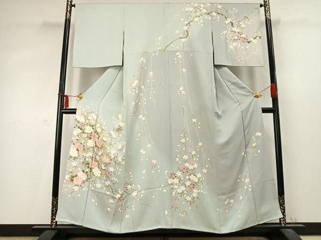 平和屋着物●訪問着　友禅　草花文　正絹　逸品　AABD0560fy 平和屋着物○訪問着 友禅 草花文 正絹 逸品 AABD0560fy - メルカリ