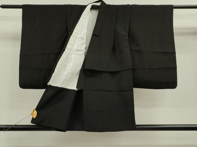 平和屋着物 七五三 男の子 祝着 羽織 長襦袢セット 天井吉祥文 黒地 金彩 ze