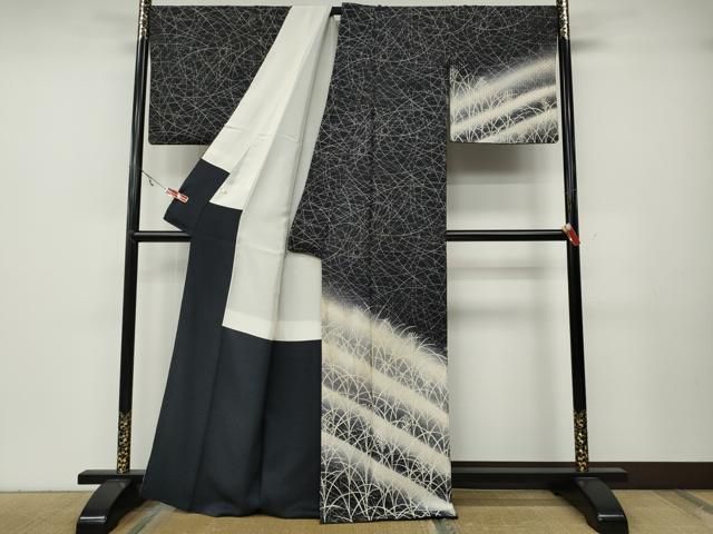 平和屋着物●訪問着　すすき　暈し染め　正絹　逸品　CABA8061ut 平和屋着物○訪問着 すすき 暈し染め 正絹 逸品 CABA8061ut - メルカリ