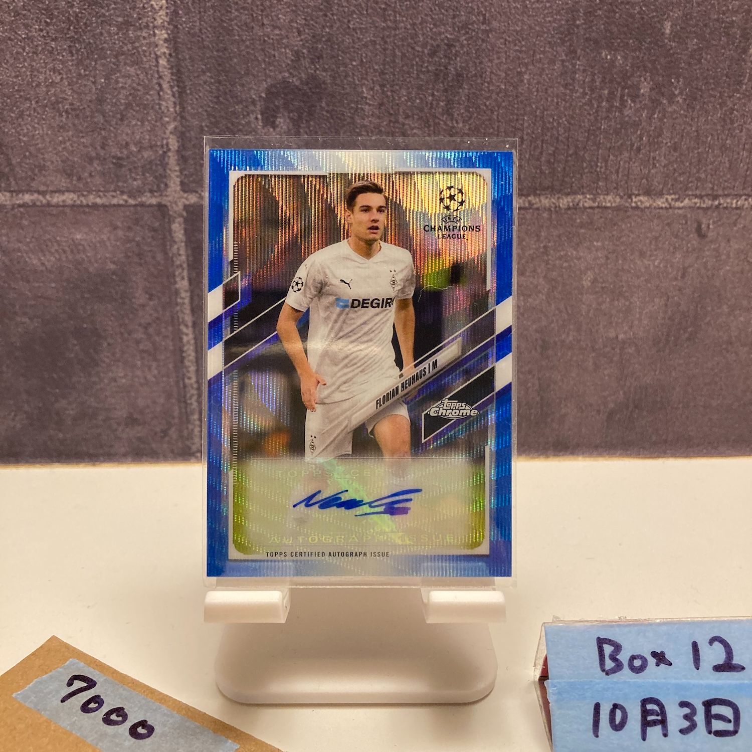 2020 Topps Florian Neuhaus 67/75 直筆サインカード Borussia