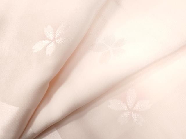 平和屋着物○長襦袢 舞桜地紋 暈し染め 正絹 逸品 CAAZ3693yc
