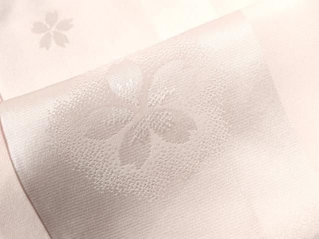 平和屋着物○長襦袢 舞桜地紋 暈し染め 正絹 逸品 CAAZ3693yc