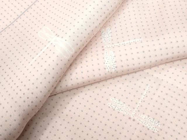 平和屋着物○長襦袢 無双仕立て トンボ 半衿刺繍 正絹 逸品 未使用