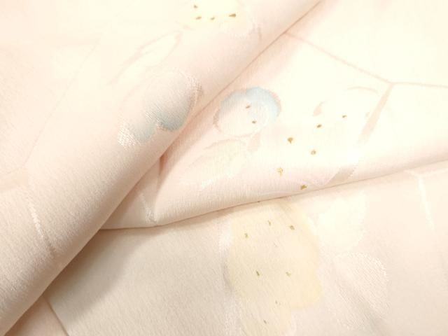 平和屋着物○長襦袢 袷 草花地紋 正絹 逸品 CAAZ3696yc