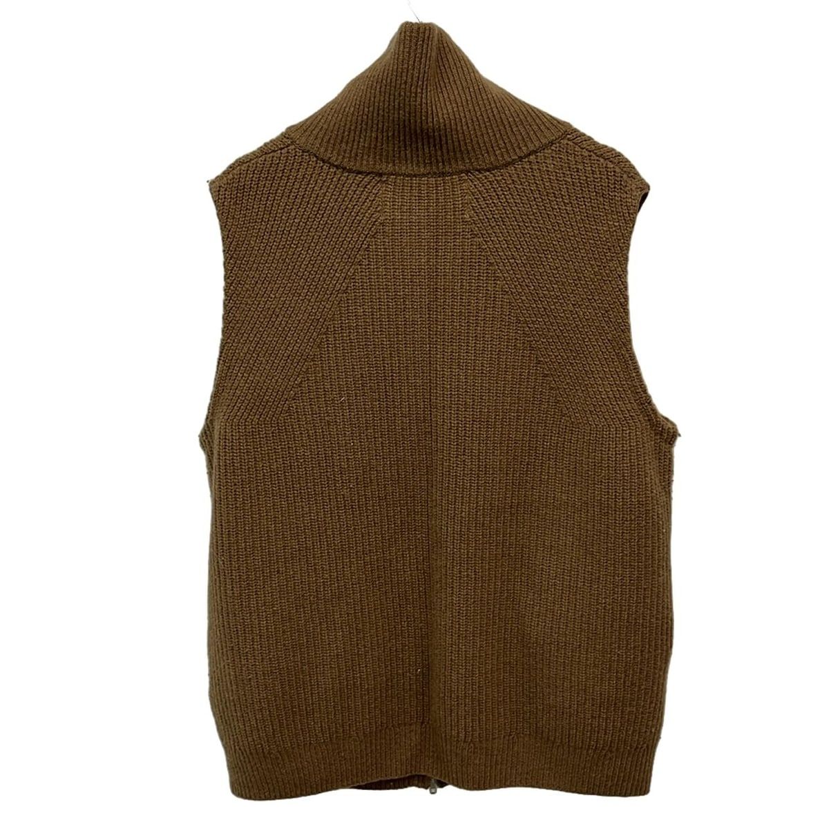 ADAWAS(アダワス) ベスト サイズF レディース - ブラウン ジップアップ