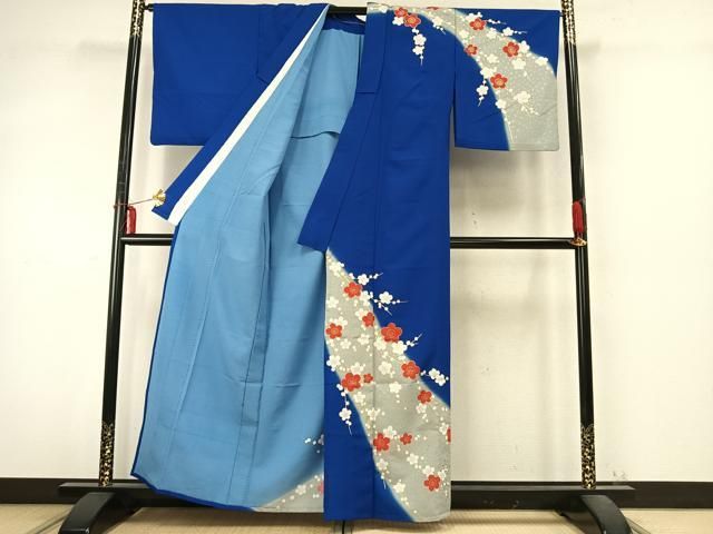 平和屋着物▽訪問着　単衣　梅　金彩　洗える着物　AABD0430fy 平和屋着物▽訪問着 単衣 梅 金彩 洗える着物 AABD0430fy - メルカリ