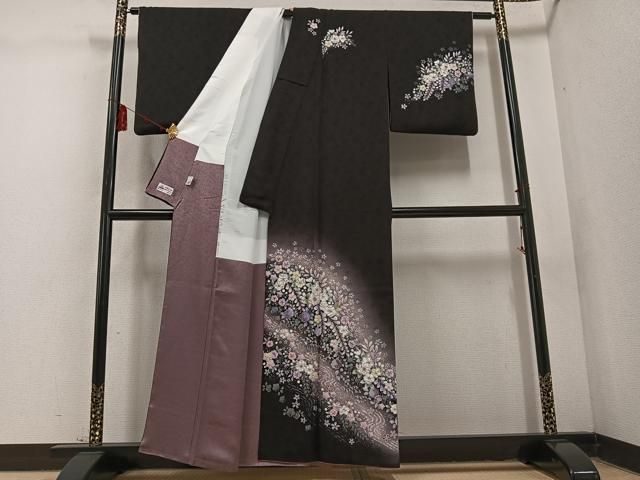 平和屋着物○越後十日町の一流染匠 桐屋・翠山工房 訪問着 辻が花 絞り