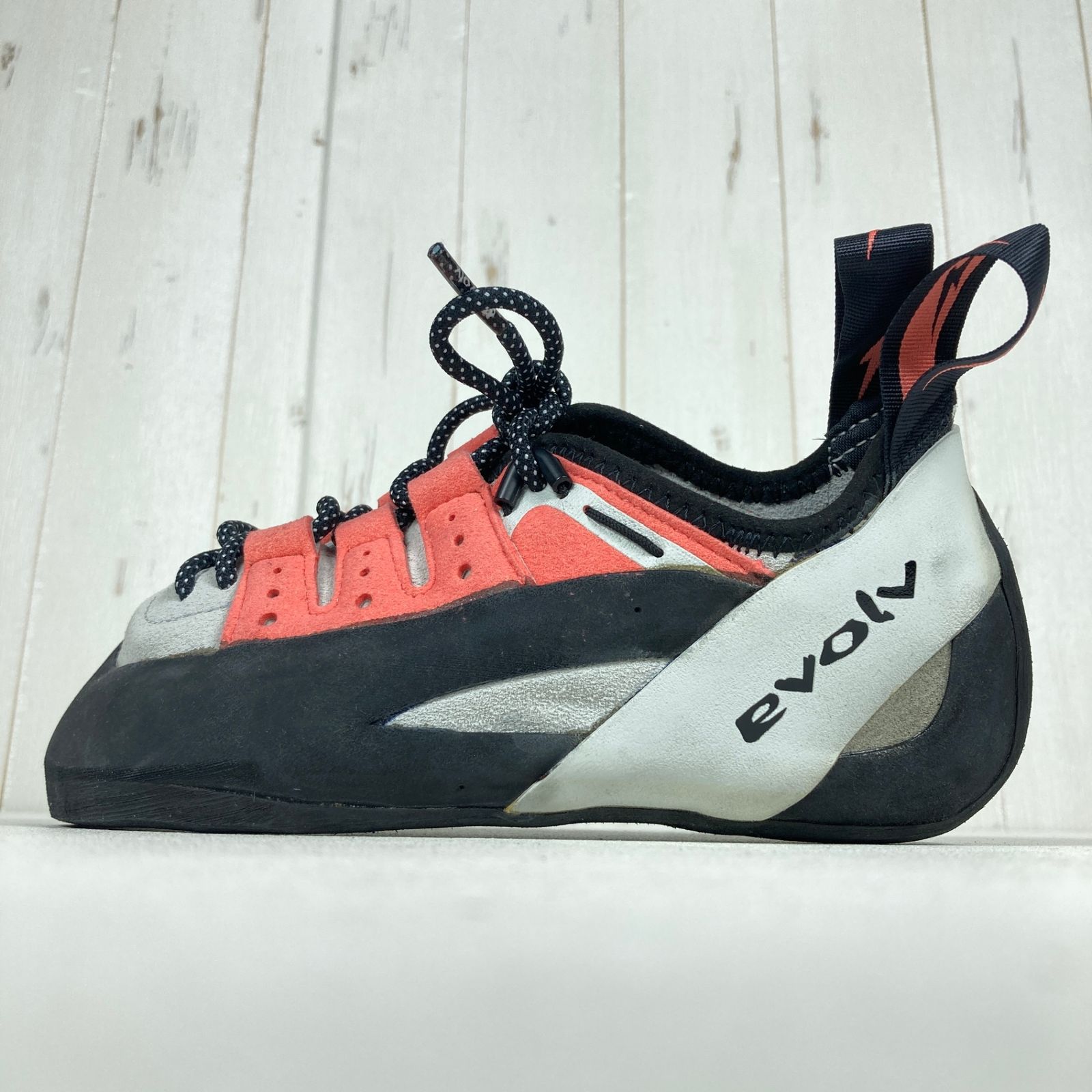  Women s 23 5 cm ピンク系 Evolv イボルブ ゲシドー レース Geshido Lace Coral White フットウェア ロッククライミングシューズ z ロッククライミング クライミングシューズ アウトドアシューズ