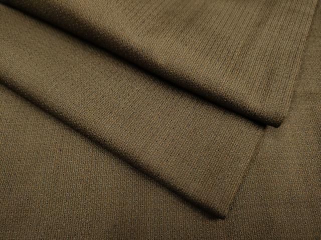 平和屋着物●男性 お召 色無地 赤墨色 正絹 du