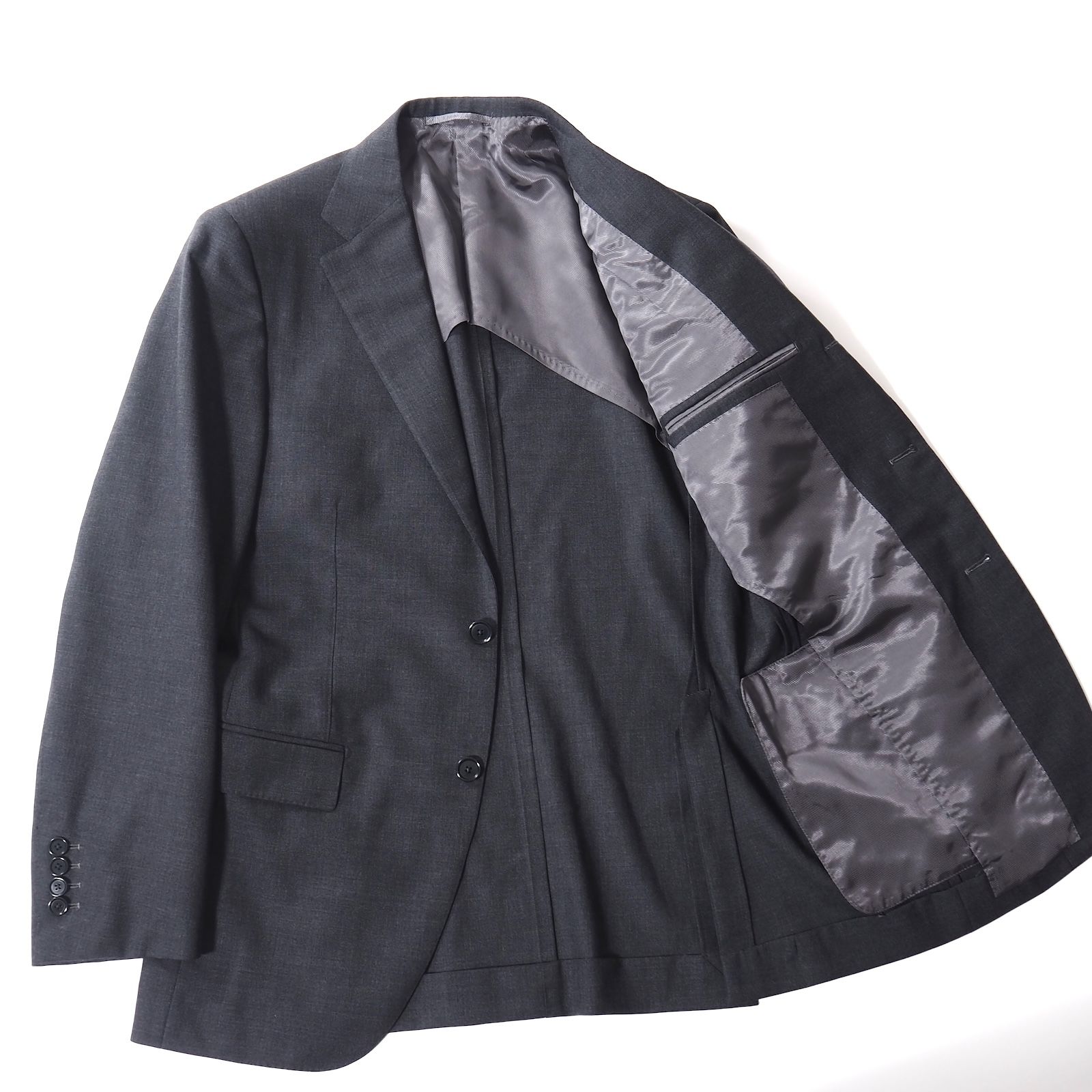 美品 ビームスエフ BEAMS F ウール スーツ ジャケット パンツ 95 M